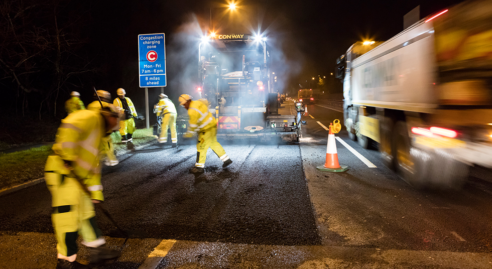 Resurfacing A1 Mill Hill 